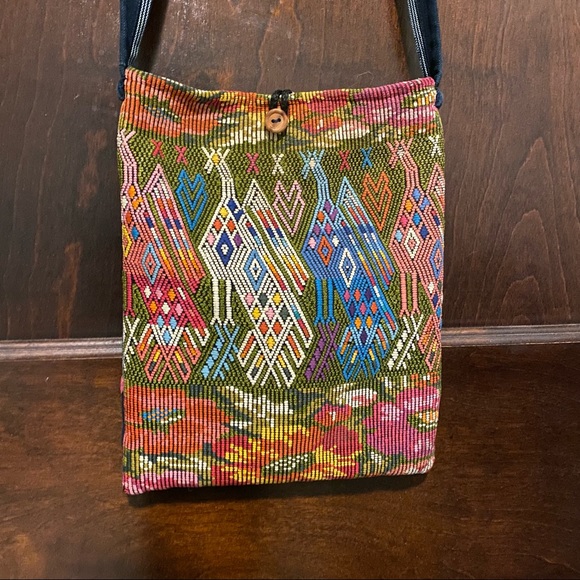 Handmade, fair trade, cross body purse - Picture 1 of 4